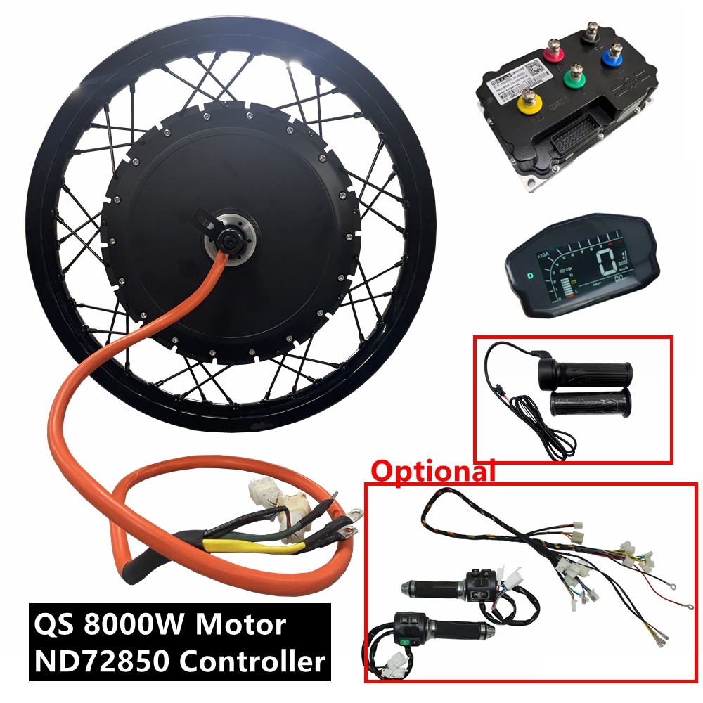 72V 8000W Brushless Hub Motor - NBpower/QS273 V3 72v 8000W電動自転車キット 150mmドロップアウト オートバイ電動自転車モーターホイール