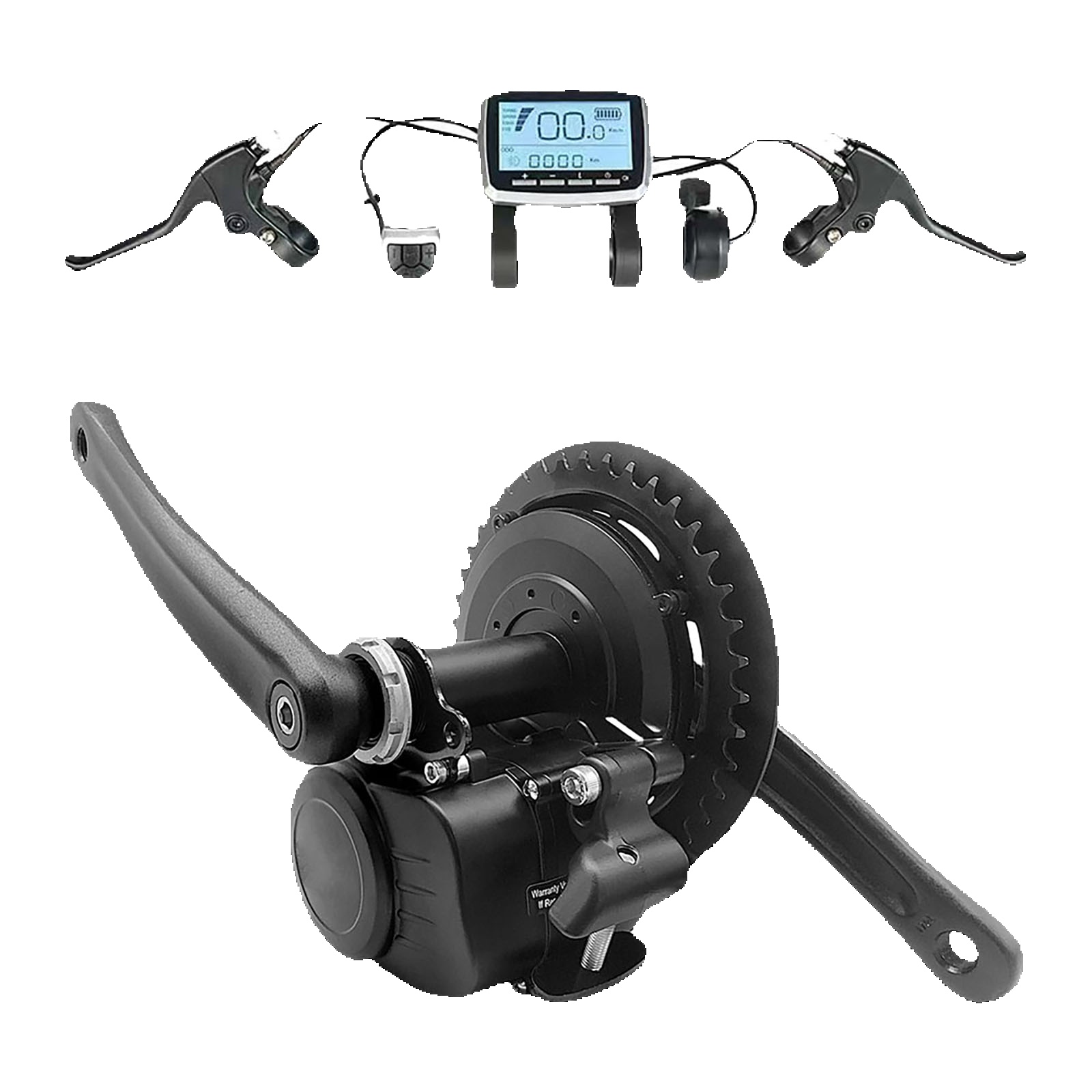Torque Sensor Mid Drive Motor Kit - 新バージョン Tongsheng 48V 500 ワット電動自転車ミッドドライブモーターキット TSDZ2B